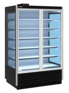 Горка холодильная CRYSPI SOLO D 1250 LED (с боковинами, с выпаривателем)